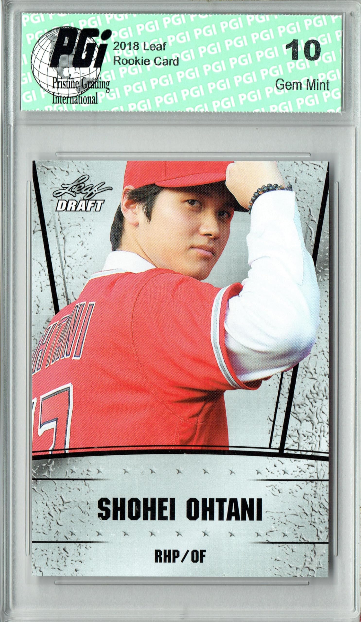 Amazon.com: Shohei Ohtani 2018 Leaf Draft #DS-01 Rookie Card PGI